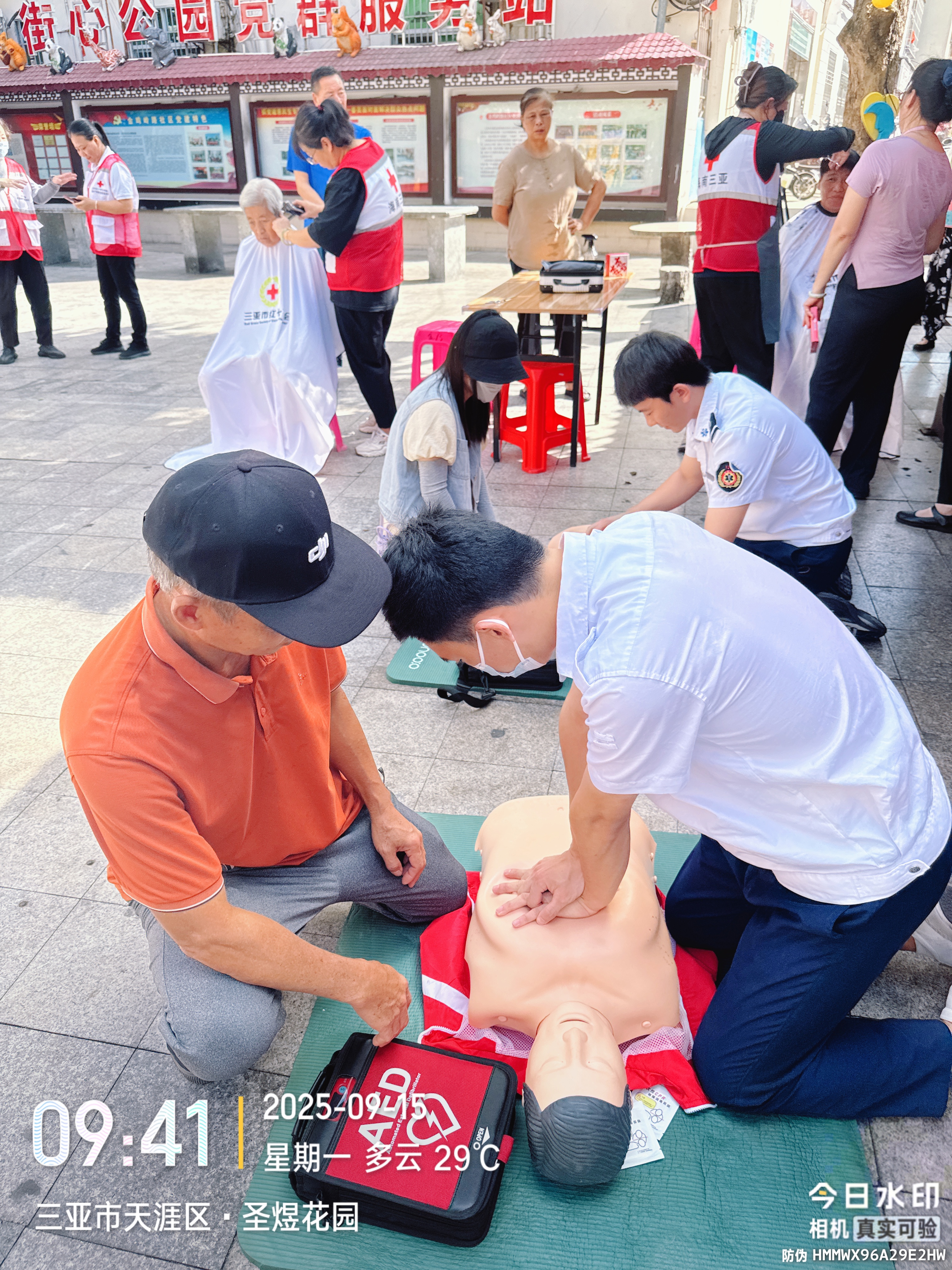 心肺复苏按压演示